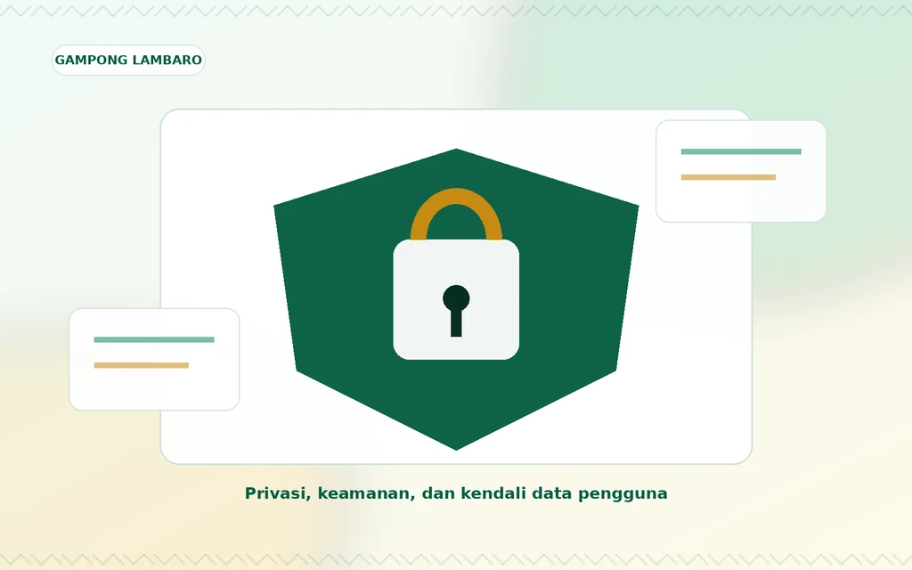 Ilustrasi orisinal transparansi sumber dan keamanan data Gampong Lambaro