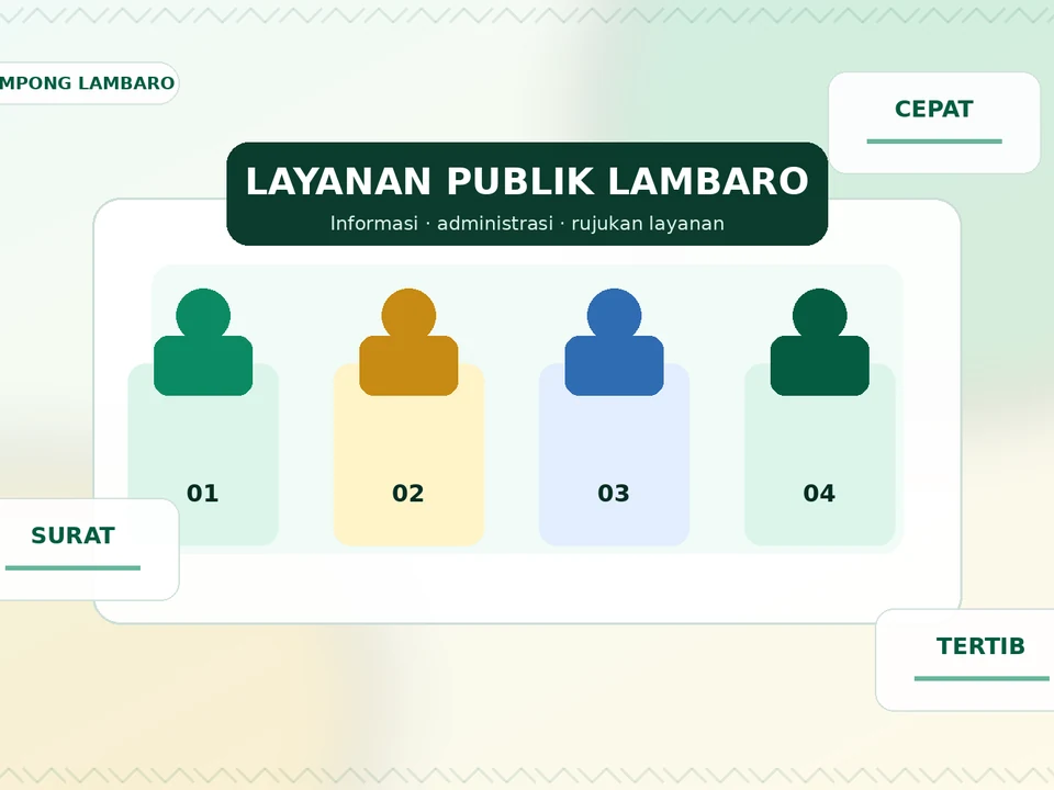 Ilustrasi orisinal pelayanan publik terpadu di Lambaro